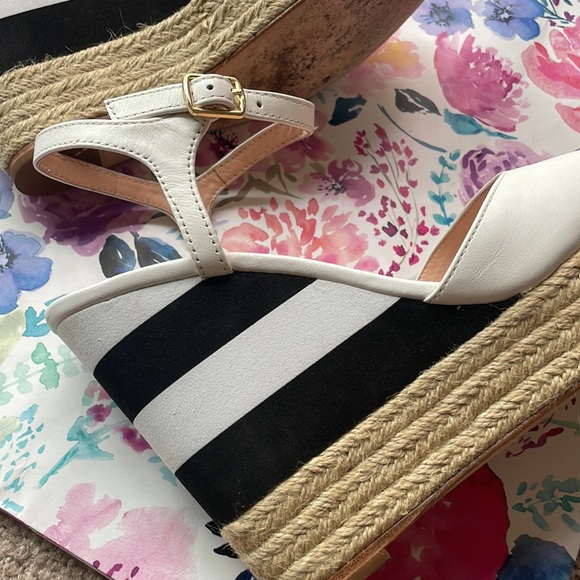 Kate Spade Deanna white vacchetta wedges - Picture 7 of 12